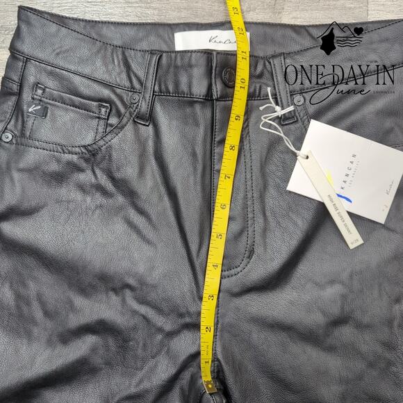 KanCan Juniors High Rise Super Skinny Faux Leather Jeans Size 9 - Picture 4 of 6